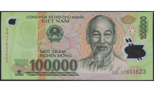 Вьетнам 100000 донг 2017 (Vietnam 100000 dong 2017) P 122n : Unc