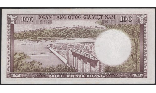 Вьетнам Южный 100 донг б/д (1966) (Vietnam South 100 dong ND (1966)) P 18a : Unc