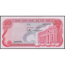 Вьетнам Южный 20 донг б/д (1969) (Vietnam South 20 dong ND (1969)) P 24a : Unc