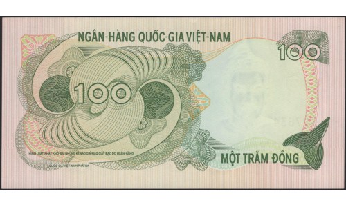 Вьетнам Южный 100 донг б/д (1970) (Vietnam South 100 dong ND (1970)) P 26a : Unc
