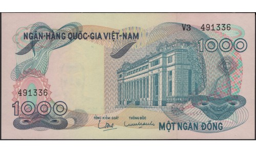 Вьетнам Южный 1000 донг б/д (1971) (Vietnam South 1000 dong ND (1971)) P 29a : Unc