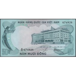 Вьетнам Южный 50 донг б/д (1972) (Vietnam South 50 dong ND (1972)) P 30a : Unc
