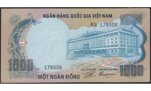Вьетнам Южный 1000 донг б/д (1972) (Vietnam South 1000 dong ND (1972)) P 34a : Unc