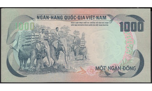 Вьетнам Южный 1000 донг б/д (1972) (Vietnam South 1000 dong ND (1972)) P 34a : Unc