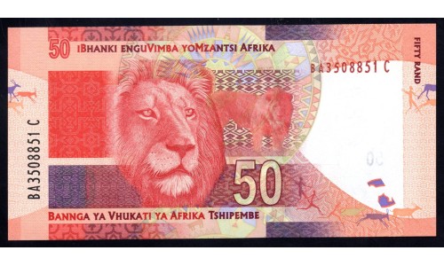 ЮАР 50 рэнд  2012 года (SOUTH AFRICA 50 rand 2012) P135: UNC