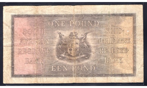 ЮАР 1 фунт 1937 года (SOUTH AFRICA 1 pound 1937) P84c: VF