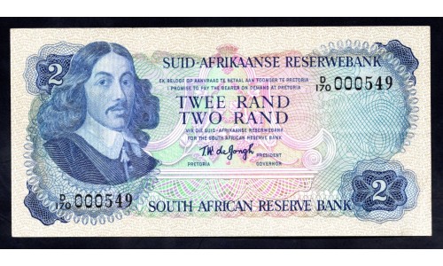 ЮАР 2 рэнд  1976 года (SOUTH AFRICA 2 rand 1976) P117b: UNC