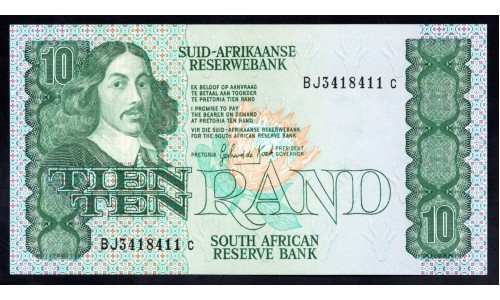 ЮАР 10 рэнд  1978 - 93 года (SOUTH AFRICA 10 rand 1978 - 93) P120d: UNC