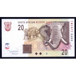ЮАР 20 рэнд 1999 года (SOUTH AFRICA 20 rand 1999) P124b: UNC