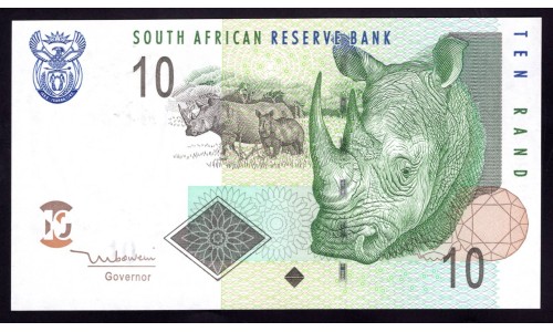ЮАР 10 рэнд  2005 - 2009 года (SOUTH AFRICA 10 rand 2005 - 2009) P128а: UNC