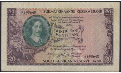 ЮАР 20 рэнд ND (1962-1965) (SOUTH AFRICA 20 rand ND (1962-1965)) P108A: XF