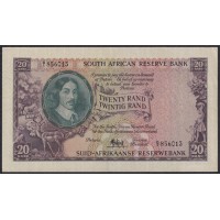 ЮАР 20 рэнд ND (1961) (SOUTH AFRICA 20 rand ND (1961)) P108: XF/aUNC
