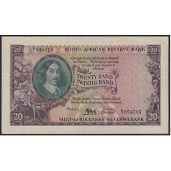 ЮАР 20 рэнд ND (1961) (SOUTH AFRICA 20 rand ND (1961)) P108: XF/aUNC