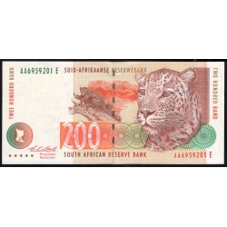 ЮАР 200 рэнд 1994 года, AA6959201E (SOUTH AFRICA 200 rand 1994) P127а: UNC