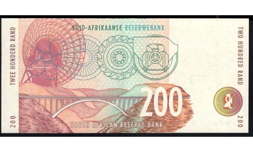 ЮАР 200 рэнд 1999 года, AB 2420228 E (SOUTH AFRICA 200 rand 1999) P127b: UNC