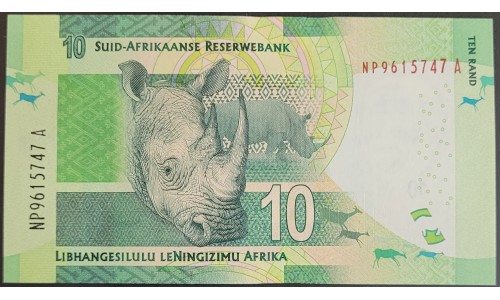 ЮАР 10 рэнд 2013-2016 года (SOUTH AFRICA 10 rand 2013-2016) P 138b : UNC