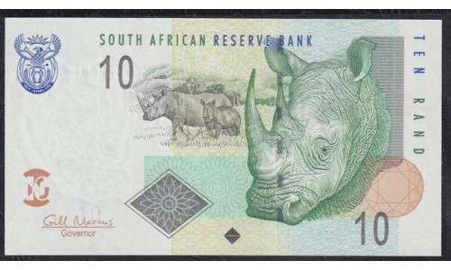 ЮАР 10 рэнд  2005 - 2009 года (SOUTH AFRICA 10 rand 2005 - 2009) P128b: UNC
