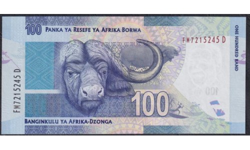 ЮАР 100 рэнд  2012 года (SOUTH AFRICA 100 rand 2012) P136: UNC