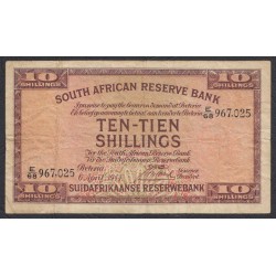 ЮАР 10 шиллингов 1944 (South Africa 10 shillings 1944) P 82d: VF