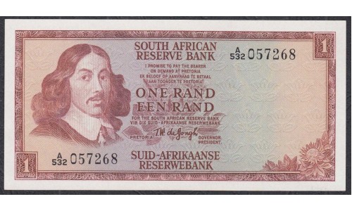 ЮАР 1 рэнд 1966 года (SOUTH AFRICA 1 rand1966) P109b: UNC