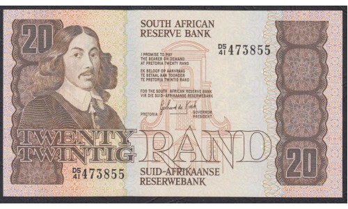 ЮАР 20 рэнд  1982 - 85 года (SOUTH AFRICA 20 rand 1982 - 85) P121с: UNC