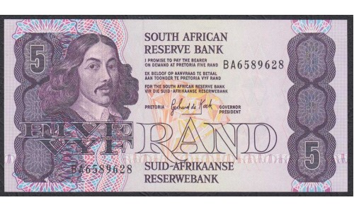ЮАР 5 рэнд  1978 - 94 года (SOUTH AFRICA 5 rand 1978 - 94) P119d: UNC