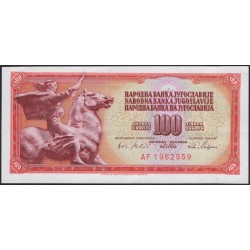 Югославия 100 динар 1965 (Yugoslavia 100 dinars 1965) P 80c : Unc