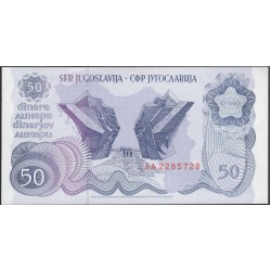 Югославия 50 динар 1990 (Yugoslavia 50 dinars 1990) P 101a : Unc