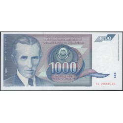 Югославия 1000 динар 1991 (Yugoslavia 1000 dinars 1991) P 110 : Unc