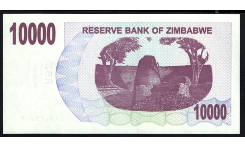 Зимбабве 10000 долларов 2006 (ZIMBABWE 10000 dollars 2006) P 46a: UNC