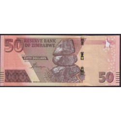 Зимбабве 50 долларов 2020 года, Серия АА (ZIMBABWE 50 dollars 2020) P W105: UNC