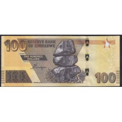 Зимбабве 100 долларов 2020 года, Серия АА (ZIMBABWE 100 dollars 2020) P W106: UNC
