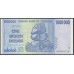 Зимбабве 1000000 долларов 2008 год, серия AA (ZIMBABWE 100000 dollars  2008) P 77: UNC