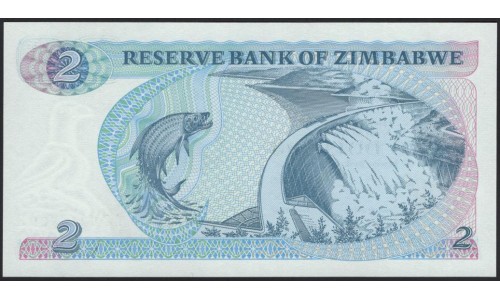 Зимбабве 2 доллара 1984 (ZIMBABWE 2 dollars 1984) P 1c : UNC