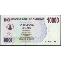 Зимбабве 10000 долларов 2006 (ZIMBABWE 10000 dollars 2006) P 46a : UNC