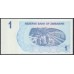 Зимбабве 1 доллар 2006 год (ZIMBABWE 1 dollar  2006 g.) P37: UNC