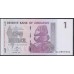 Зимбабве 1 доллар 2007 год, серия AА (ZIMBABWE 1 dollar 2007) P 65: UNC