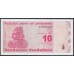 Зимбабве 10 долларов 2009 год (ZIMBABWE 10 dollars 2009g.) P 94: UNC