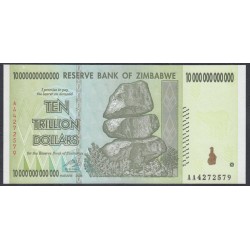 Зимбабве 10 триллионов долларов 2008 год (ZIMBABWE 10 trillion dollars  2008g.) P 88: UNC