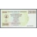 Зимбабве 250000 долларов 2007 год (ZIMBABWE 250000 dollars  2007) P 50: UNC
