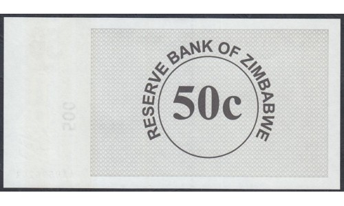 Зимбабве 50 центов 2006 год (ZIMBABWE 50 cents 2006) P 36: UNC