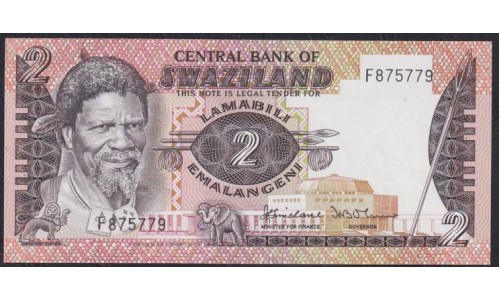 Свазиленд 2 эмалангени ND (1983 - 84 г.) (SWAZILAND 2 emalangeni ND (1983 - 84) P 8a: UNC