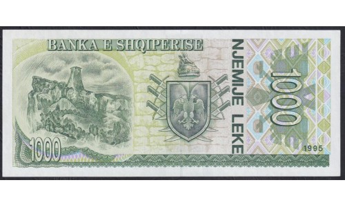 Албания 1000 лекё 1995 года  (Albania 1000 Lekё  1995) P 61a: UNC