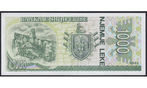 Албания 1000 лекё 1995 года  (Albania 1000 Lekё  1995) P 61b: UNC