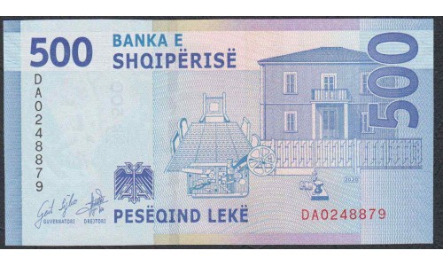 Албания 500 лекё 2020 года  (Albania 500 Lekё  2020) P NEW: UNC