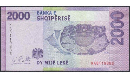 Албания 2000 лекё 2020 года  (Albania 2000 Lekё  2020) P NEW: UNC