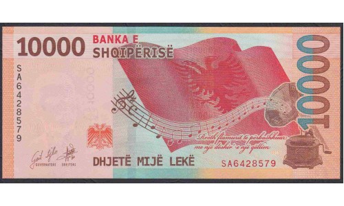 Албания 10000 лекё 2019 года  (Albania 10000 Lekё  2019) P NEW: UNC