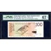 Нидерландские Антильские Острова 100 гульден 2008 (NETHERLANDS ANTILLES 100 Gulden 2008) P 31е : UNC PMG 67 EPQ