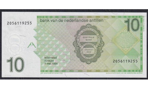 Нидерландские Антильские Острова 10 гульден 1994 (NETHERLANDS ANTILLES 10 Gulden 1994) P 23с: UNC