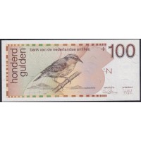 Нидерландские Антильские Острова 100 гульденов 1986 года, Редкие (NETHERLANDS ANTILLES 100 Gulden 1986) P 26a: UNC